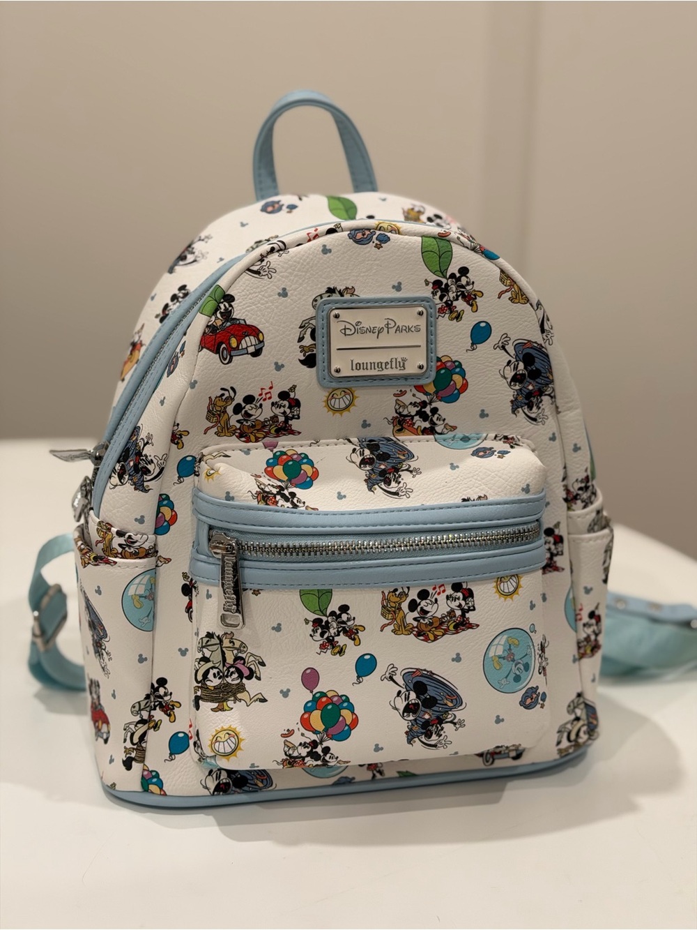 Disney Parks Loungefly Mickey & Minnie’s Runaway Railway Mini Backpack
